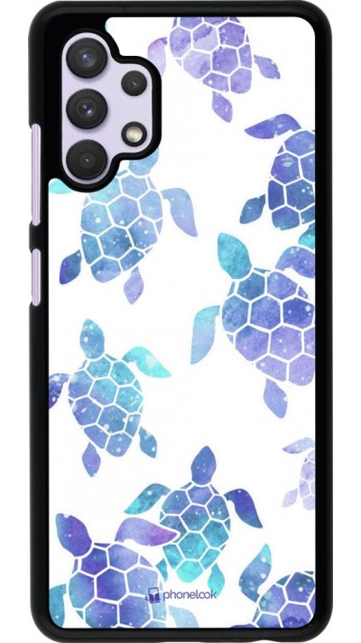Coque Samsung Galaxy A32 - Turtles pattern watercolor