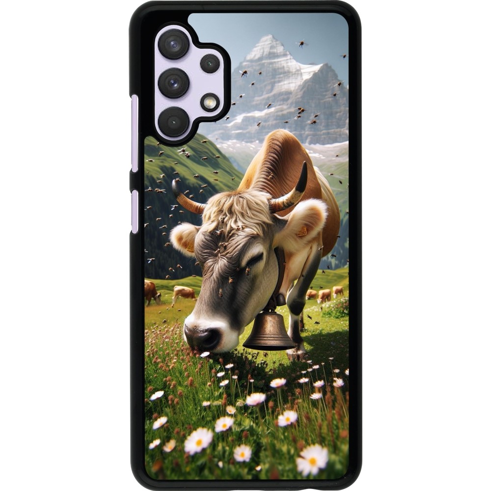 Samsung Galaxy A32 Case Hülle - Kuh Berg Wallis
