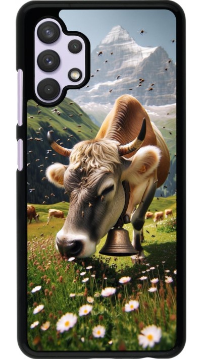 Coque Samsung Galaxy A32 - Vache montagne Valais