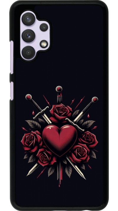 Coque Samsung Galaxy A32 - Valentine 2024 gothic love