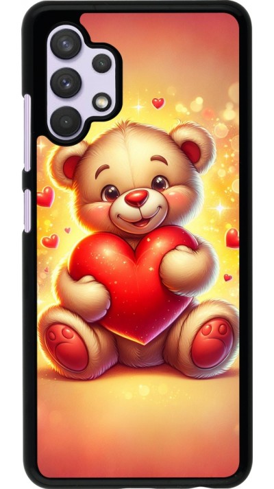 Samsung Galaxy A32 Case Hülle - Valentin 2024 Teddy Liebe