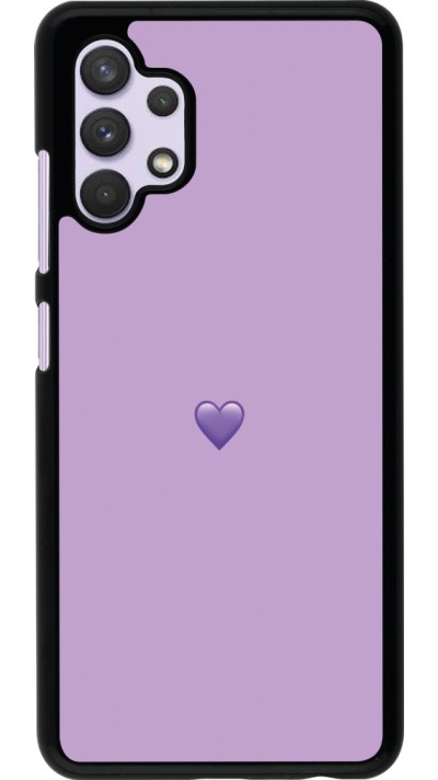 Coque Samsung Galaxy A32 - Valentine 2023 purpule single heart