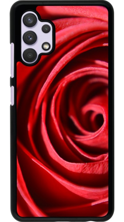 Coque Samsung Galaxy A32 - Valentine 2023 close up rose