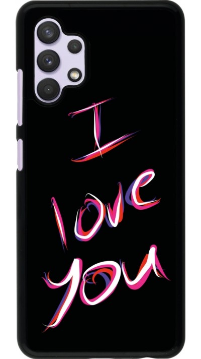 Coque Samsung Galaxy A32 - Valentine 2023 colorful I love you