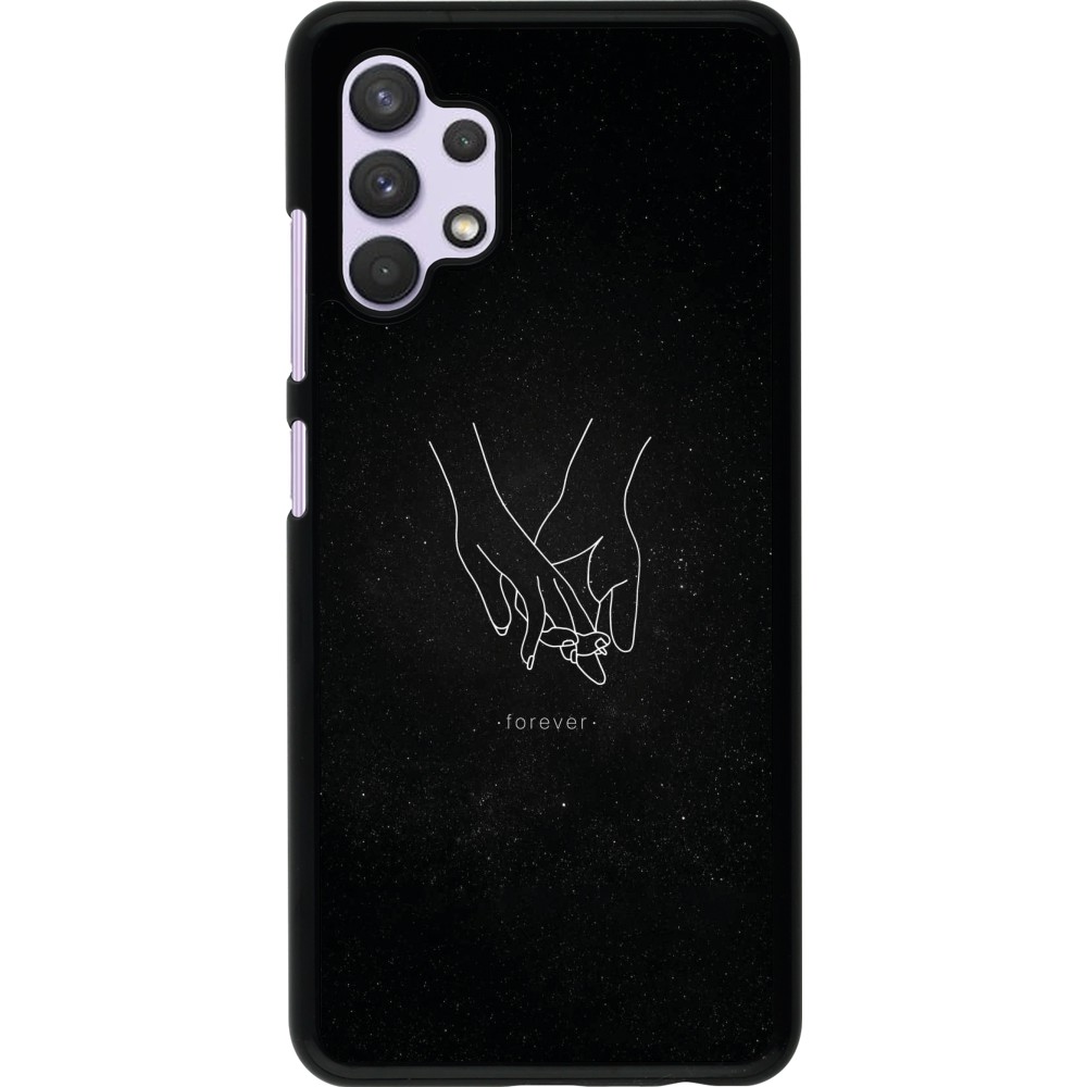 Samsung Galaxy A32 Case Hülle - Valentine 2023 hands forever