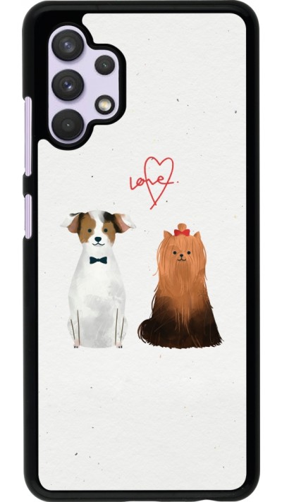 Coque Samsung Galaxy A32 - Valentine 2023 love dogs