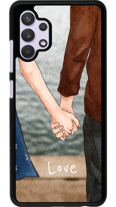 Coque Samsung Galaxy A32 - Valentine 2023 lovers holding hands