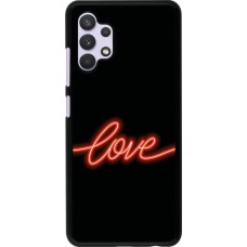 Samsung Galaxy A32 Case Hülle - Valentine 2023 neon love