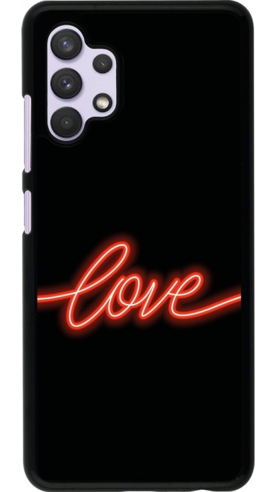 Coque Samsung Galaxy A32 - Valentine 2023 neon love