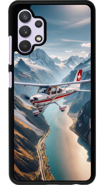 Samsung Galaxy A32 Case Hülle - Schweizer Alpenflug
