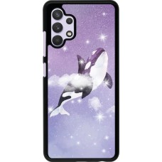 Coque Samsung Galaxy A32 - Whale in sparking stars