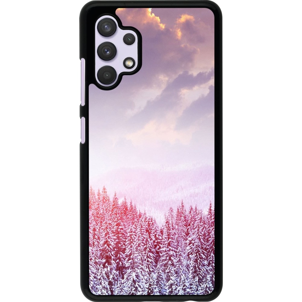 Coque Samsung Galaxy A32 - Winter 22 Pink Forest