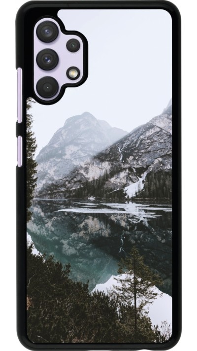 Coque Samsung Galaxy A32 - Winter 22 snowy mountain and lake
