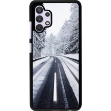 Samsung Galaxy A32 Case Hülle - Winter 22 Snowy Road