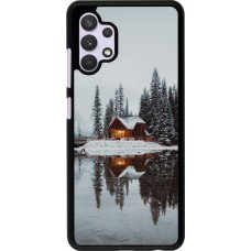 Coque Samsung Galaxy A32 - Winter 25 Winter house forest afternoon