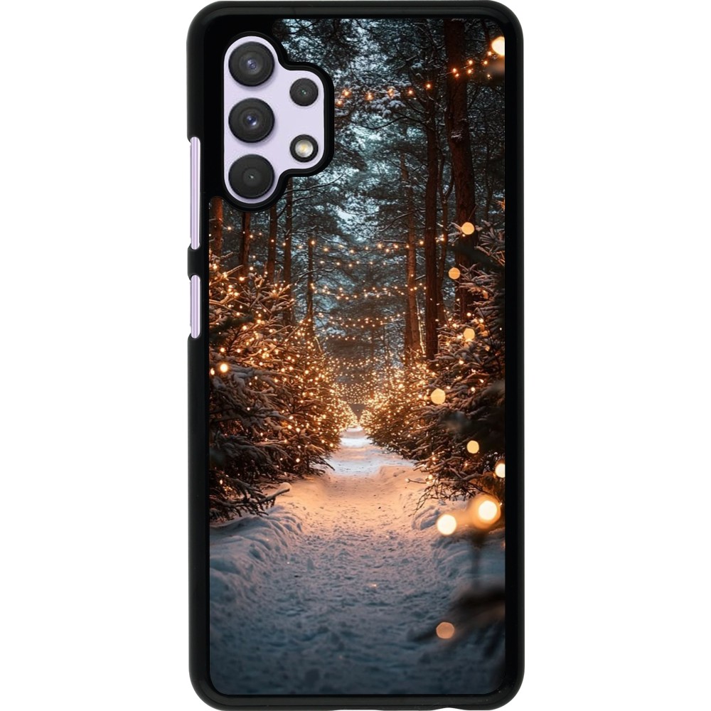 Coque Samsung Galaxy A32 - Winter 25 Winter snowy road