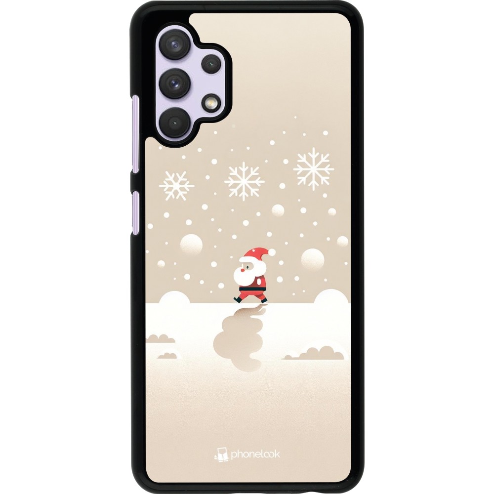 Samsung Galaxy A32 Case Hülle - Weihnachten 2023 Minimalistischer Weihnachtsmann