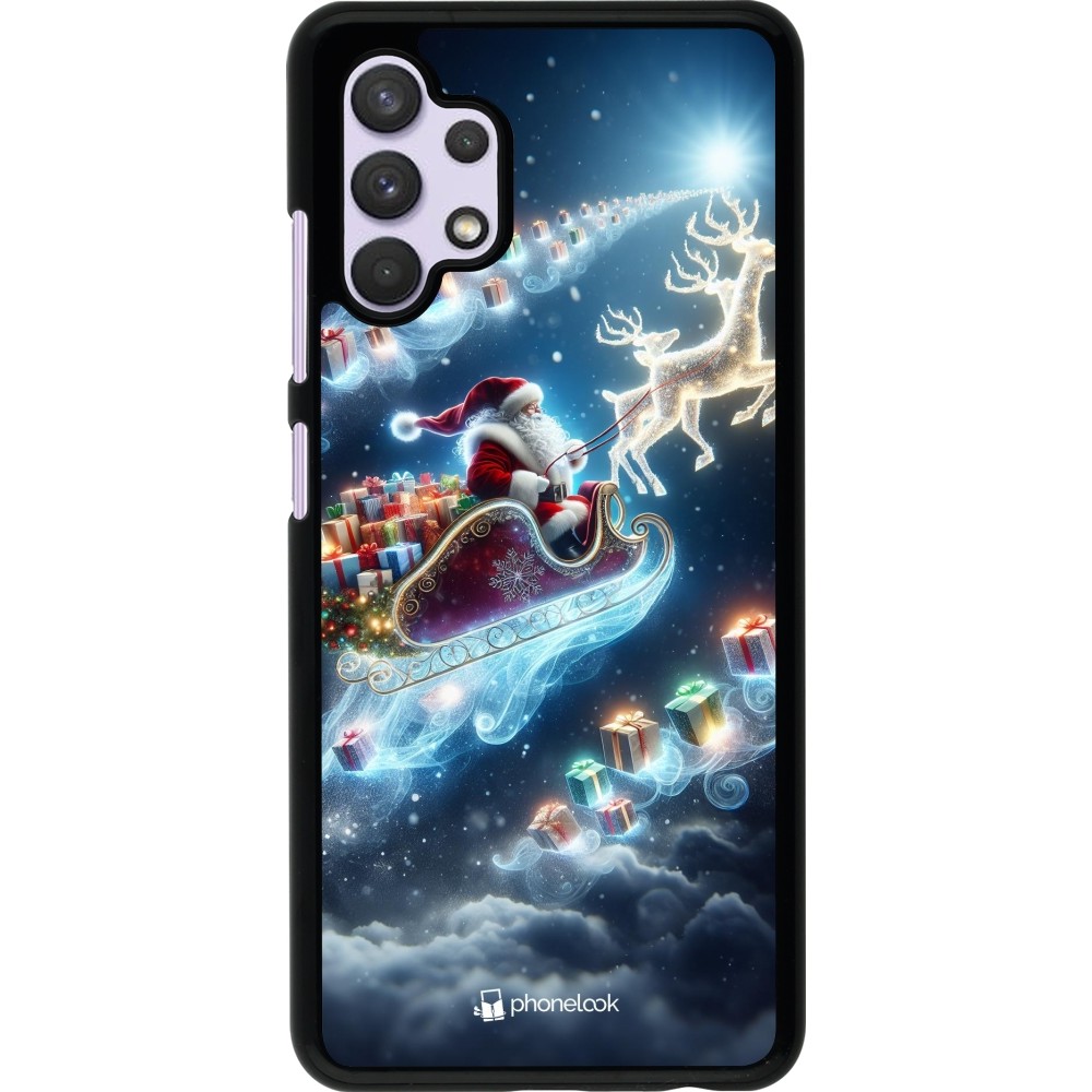 Samsung Galaxy A32 Case Hülle - Weihnachten 2023 Verzauberter Weihnachtsmann