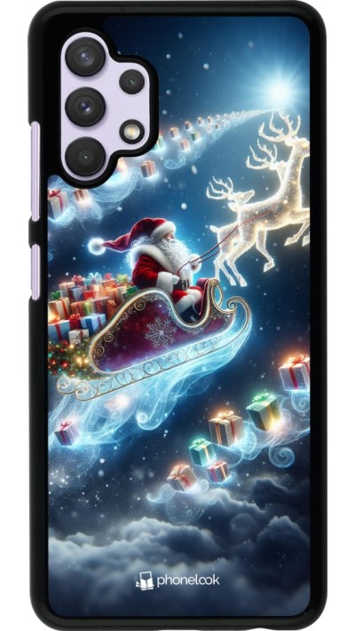 Coque Samsung Galaxy A32 - Noël 2023 Père Noël enchanté