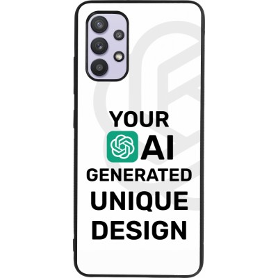 Samsung Galaxy A32 Case Hülle - Silikon schwarz Weltweit einzigartig erstellt dank Deiner Kreativität und künstlicher Intelligenz (KI)
