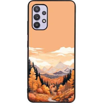 Samsung Galaxy A32 Case Hülle - Silikon schwarz Autumn 25 Mountains