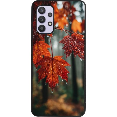 Coque Samsung Galaxy A32 - Silicone rigide noir Autumn 25 Rain