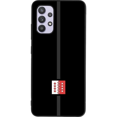 Samsung Galaxy A32 Case Hülle - Silikon schwarz Kanton VS schwarz