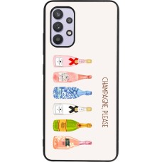 Coque Samsung Galaxy A32 - Silicone rigide noir Champagne Please