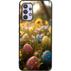 Samsung Galaxy A32 Case Hülle - Silikon schwarz Easter 2026 Decorated eggs