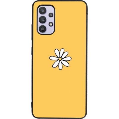 Coque Samsung Galaxy A32 - Silicone rigide noir Easter 2023 daisy