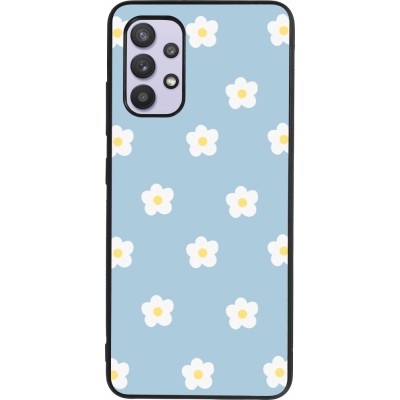 Samsung Galaxy A32 Case Hülle - Silikon schwarz Easter 2024 daisy flower