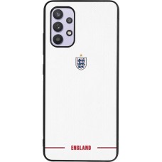 Coque Samsung Galaxy A32 - Silicone rigide noir Maillot de football Angleterre 2026 personnalisable