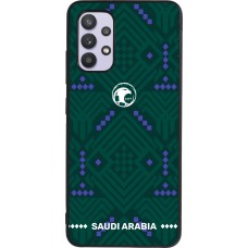 Samsung Galaxy A32 Case Hülle - Silikon schwarz Saudi Arabien 2026 personalisierbares Fussballtrikot