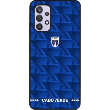 Samsung Galaxy A32 Case Hülle - Silikon schwarz Kap Verde 2026 personalisierbares Fussballtrikot