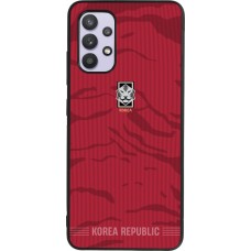 Coque Samsung Galaxy A32 - Silicone rigide noir Maillot de football Corée du Sud 2026 personnalisable
