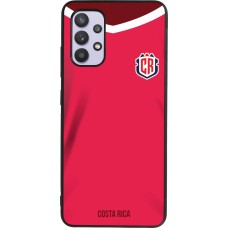 Coque Samsung Galaxy A32 - Silicone rigide noir Maillot de football Costa Rica 2022 personnalisable