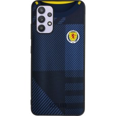 Coque Samsung Galaxy A32 - Silicone rigide noir Maillot de football Ecosse personnalisable