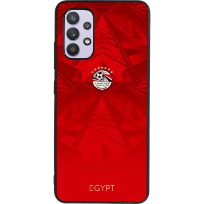 Samsung Galaxy A32 Case Hülle - Silikon schwarz Ägypten 2026 personalisierbares Fussballtrikot