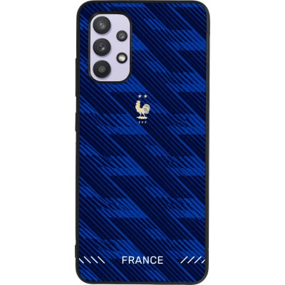 Samsung Galaxy A32 Case Hülle - Silikon schwarz Frankreich 2026 personalisierbares Fussballtrikot