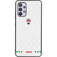 Coque Samsung Galaxy A32 - Silicone rigide noir Maillot de football Irak 2026 personnalisable