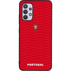 Samsung Galaxy A32 Case Hülle - Silikon schwarz Portugal 2026 personalisierbares Fussballtrikot
