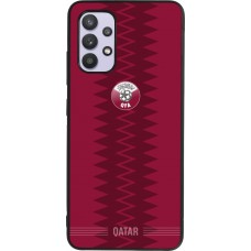 Samsung Galaxy A32 Case Hülle - Silikon schwarz Qatar 2026 personalisierbares Fussballtrikot