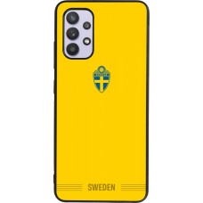 Coque Samsung Galaxy A32 - Silicone rigide noir Maillot de football Suède 2026 personnalisable