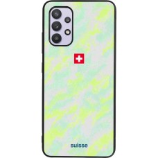 Samsung Galaxy A32 Case Hülle - Silikon schwarz Schweiz Away 2026 personalisierbares Fussballtrikot