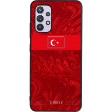 Coque Samsung Galaxy A32 - Silicone rigide noir Maillot de football Turquie 2026 personnalisable