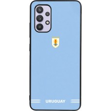 Coque Samsung Galaxy A32 - Silicone rigide noir Maillot de football Uruguay 2026 personnalisable