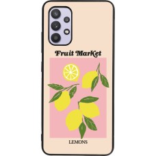Samsung Galaxy A32 Case Hülle - Silikon schwarz Fruit market lemons 2026