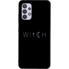 Coque Samsung Galaxy A32 - Silicone rigide noir Halloween 22 witch word