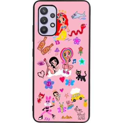Samsung Galaxy A32 Case Hülle - Silikon schwarz Karol G La Bichota Manana Sera Bonito