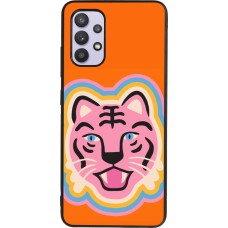Coque Samsung Galaxy A32 - Silicone rigide noir Lion colors 2026